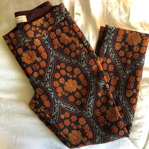 Anthropologie Floral Print Dress Paint